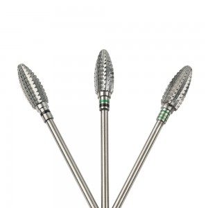 3/32″ xc Flame Shape bit nail milling cutter carbide nail drill bits H0615-P2S
