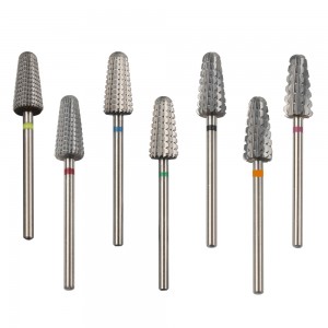 2020 new carbide nail drill bits Taper Radius Shape to remove acrylic nail L0715-P2S