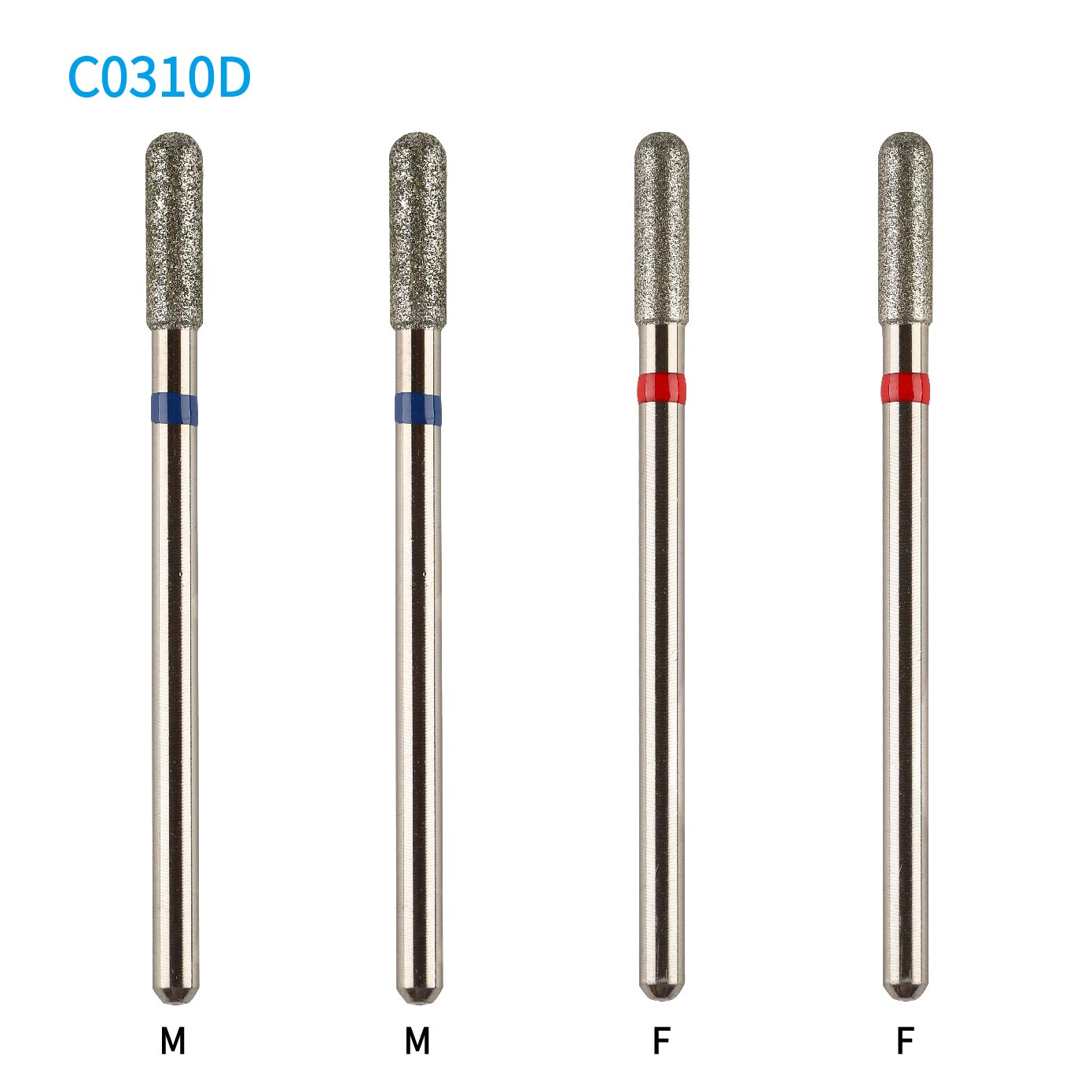 Cylinder Round Top Diamond Nail Drill Bit C0310D Featured Image