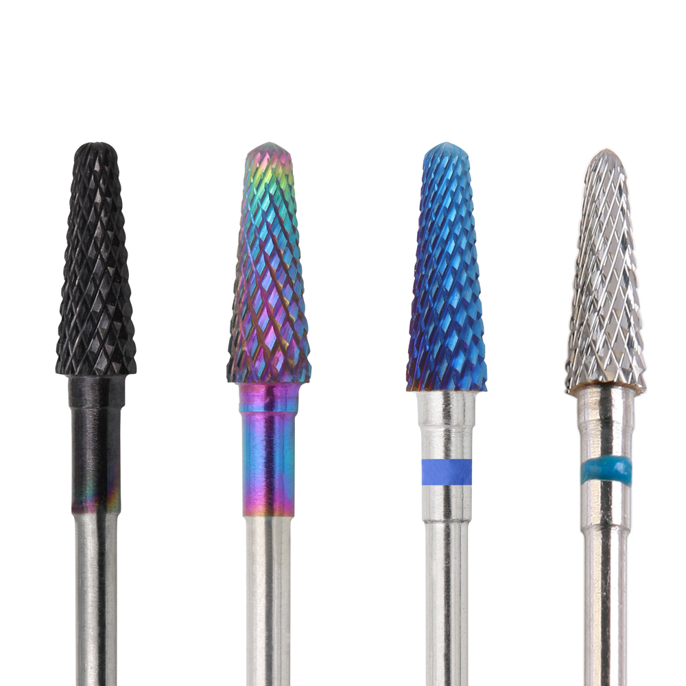 Colorful Coated Carbide Nail Bits L0413 in Taper Radius shape with Φ4.5×13 head Featured Image