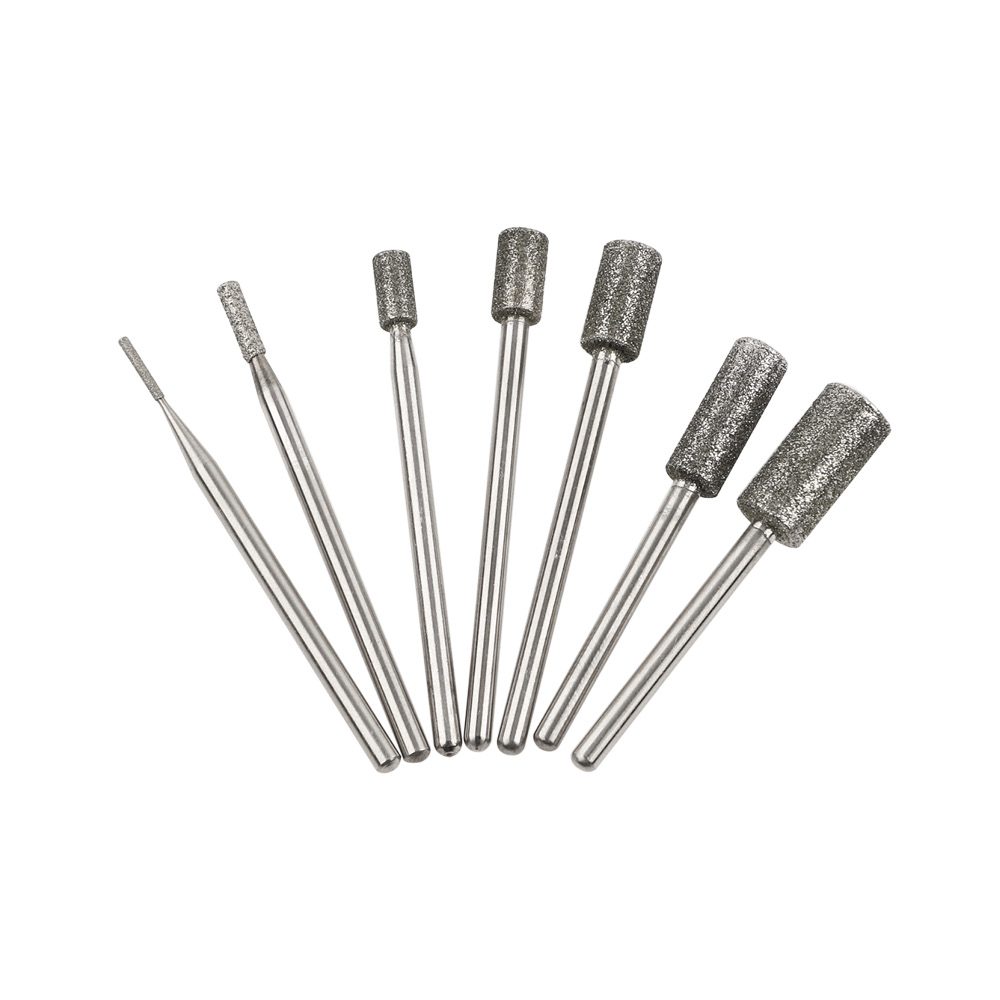 diamond burs Cylinder Shape for cleaning dead skin and fingernail nail bits